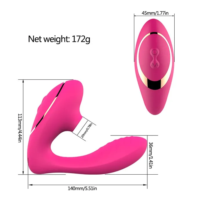Own Pleasures Female Sex Toys Oral Nipple Clitoris Stimulator and Vaginal Vibrator