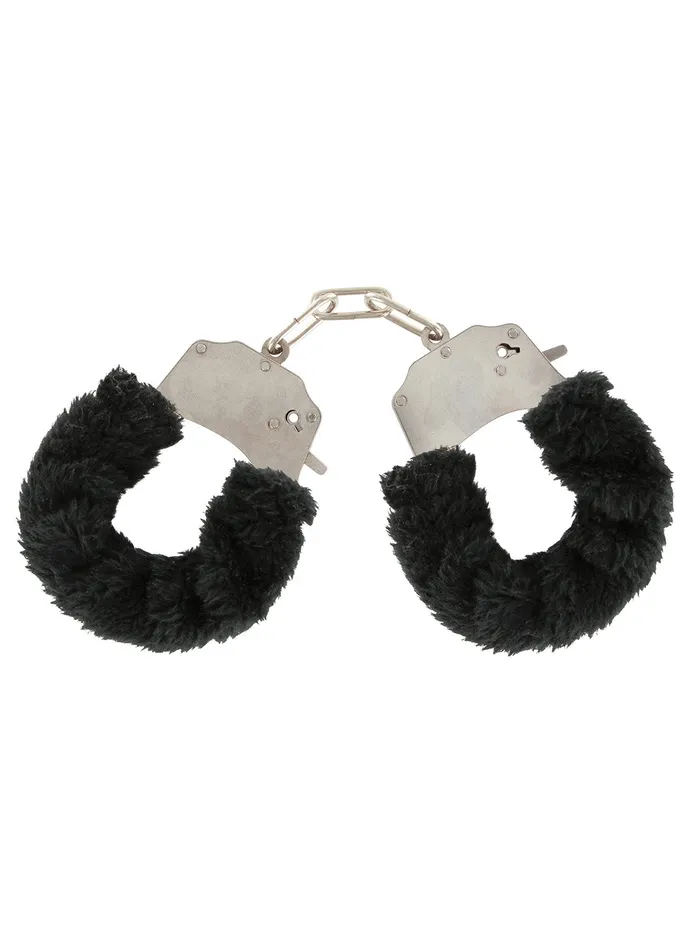 Black Plush Furry Fun Cuffs HonourSkintwocom Anal