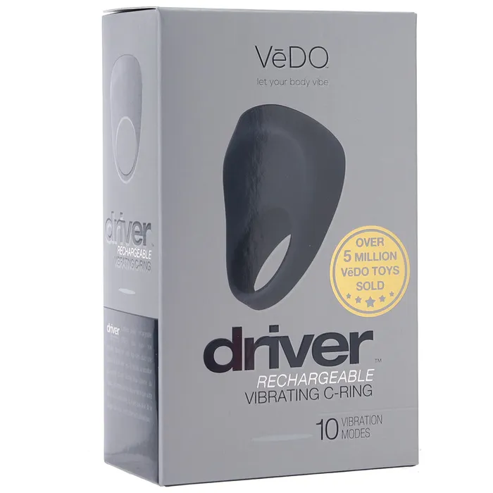Male Sex Toys VeDO Driver Rechargeable Vibrating CRing in Black