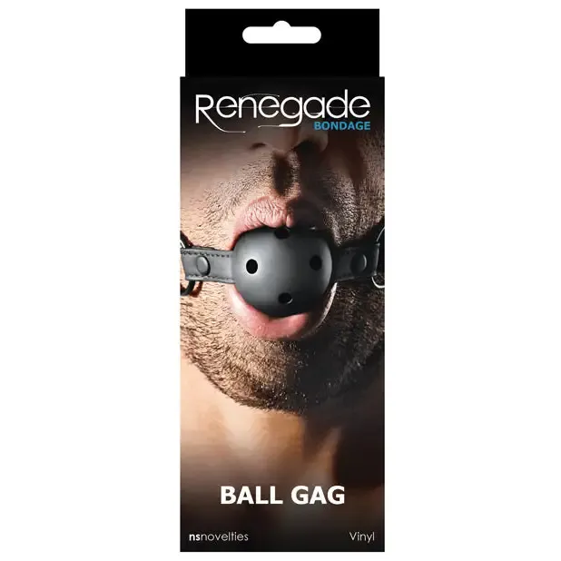 Renegade Bondage Ball Gag Black NS Novelties Anal