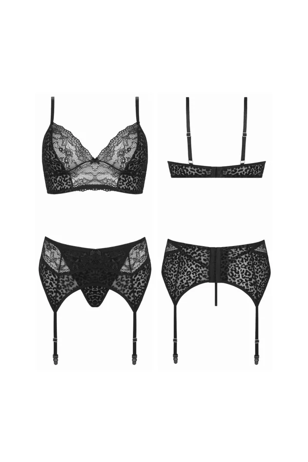 Sanne Animal 3PC Lingerie Set Christine Le Duc Anal