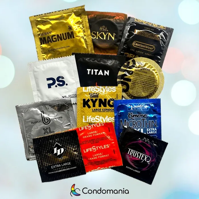 Male Sex Toys Large Size Condom Sampler Condomania