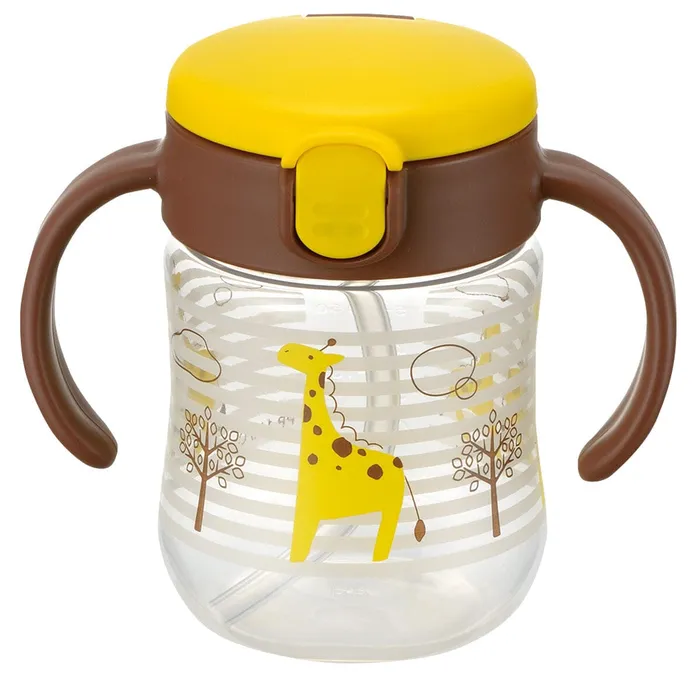 Anal Richell Richell TLI Baby Stage 2 Try Straw Clear Training Water Bottle Mug