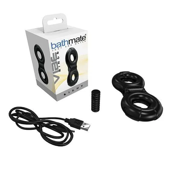 Bathmate Vibe Ring Rechargeable Cock Ring Black Bathmate Male Sex Toys