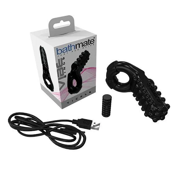 Bathmate Vibe Ring Rechargeable Cock Ring Black Bathmate Male Sex Toys