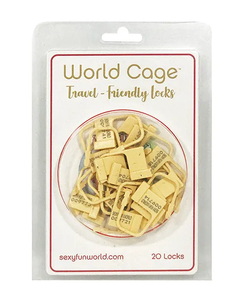 Yates Custom LLC Male Sex Toys World Cage Travel Friendly Locks 20 Pack Plastic Locks Yates Custom LLC Male Sex Toys World Cage Travel Friendly Locks 20 Pack Plastic Locks