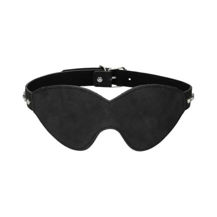 Anal Shots America LLC Ouch Diamond Studded Eye Mask Black