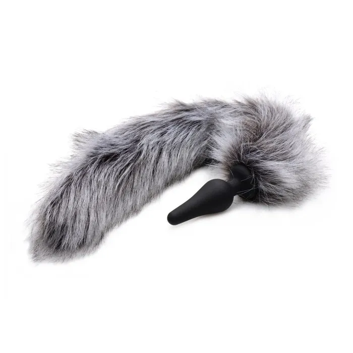 Anal Tailz Grey Wolf Tail Anal Plug and Ears Set