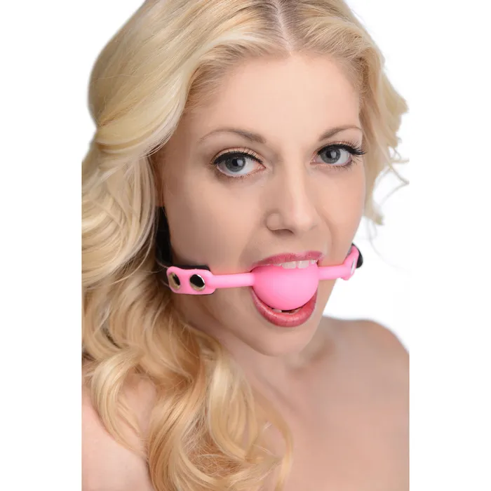 Frisky Female Sex Toys Glow Gag Glow in the Dark Silicone Ball Gag