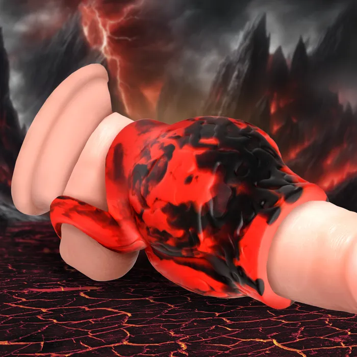 Hell Hound Silicone Penis Sleeve Ball Stretcher Large Creature Cocks Male Sex Toys Hell Hound Silicone Penis Sleeve Ball Stretcher Large Creature Cocks Male Sex Toys