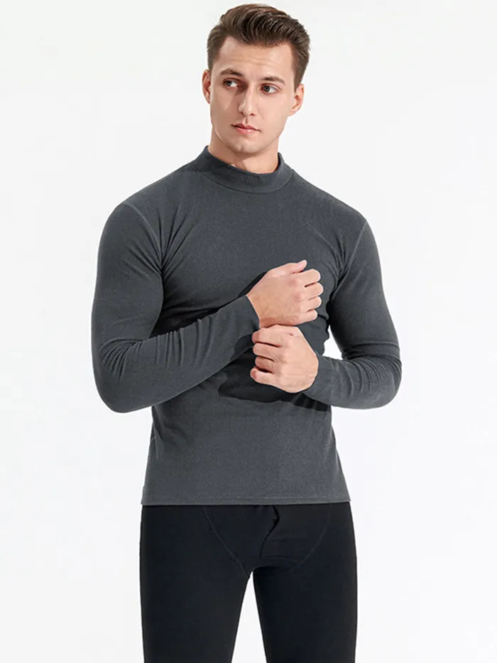 Female Sex Toys mysite Midneck Mens Fleece Warm Bottoming Top Tshirt