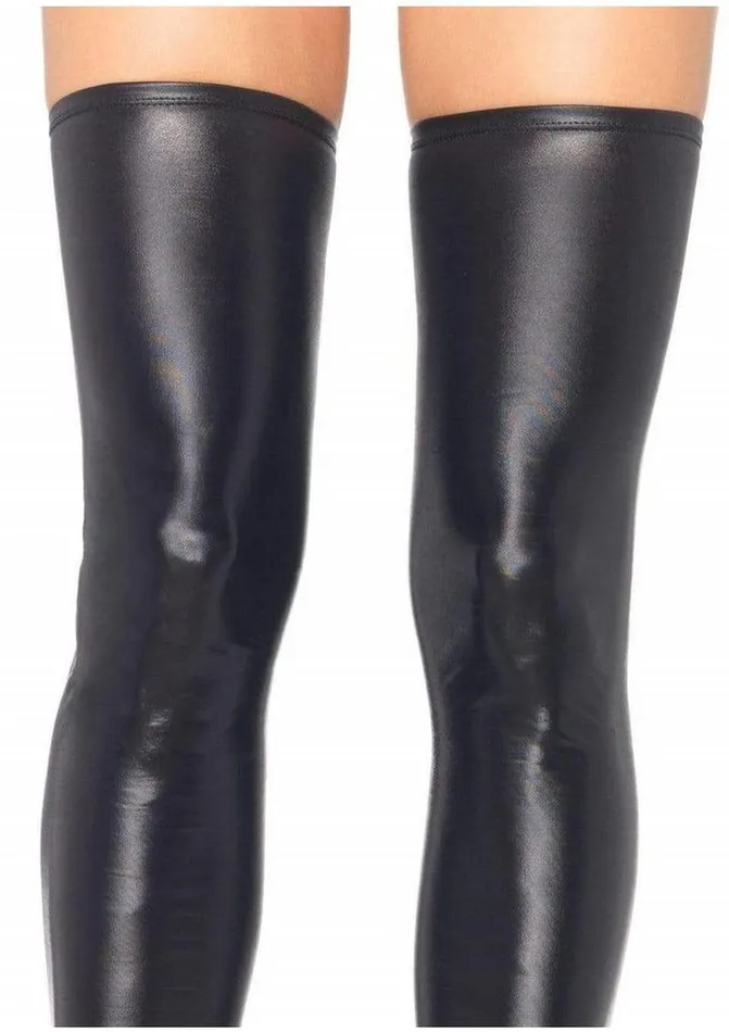 Leg Avenue Leg Avenue Wet Look Thigh Highs Vibrators
