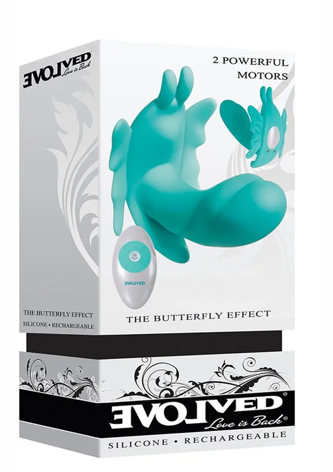 The Butterfly Effect Rechargeable Silicone Dual Motor Vibrator with Remote Control Evolved Female Sex Toys