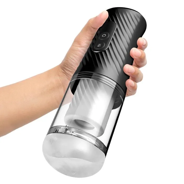 Automatic 7 Telescoping Masturbation Cup SIMU Male Sex Toys