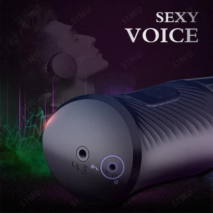 Automatic 7 Telescoping Masturbation Cup SIMU Male Sex Toys